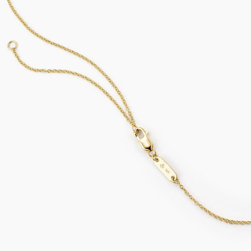 14K Gold "1111" Starburst Round Pendant Necklace